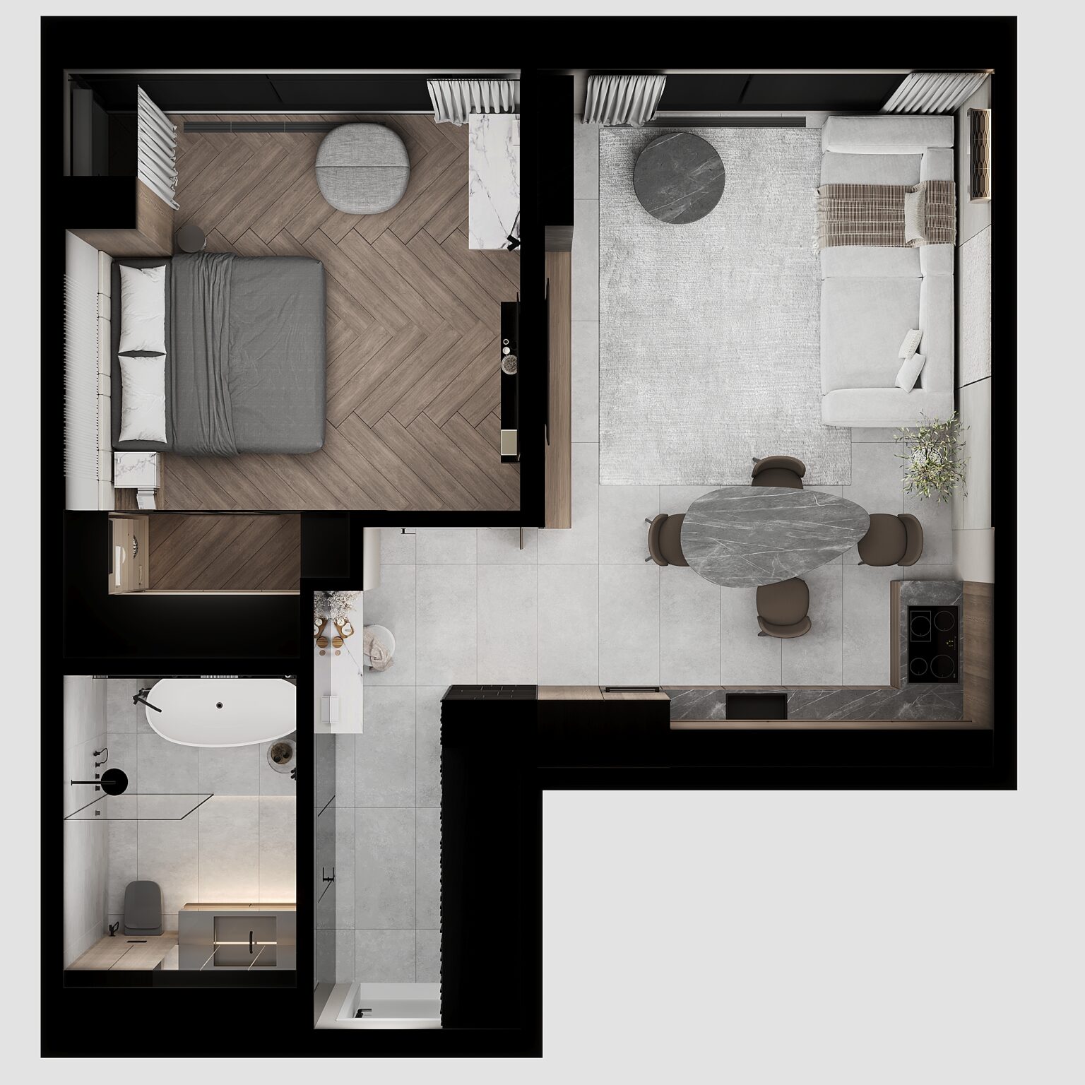top view